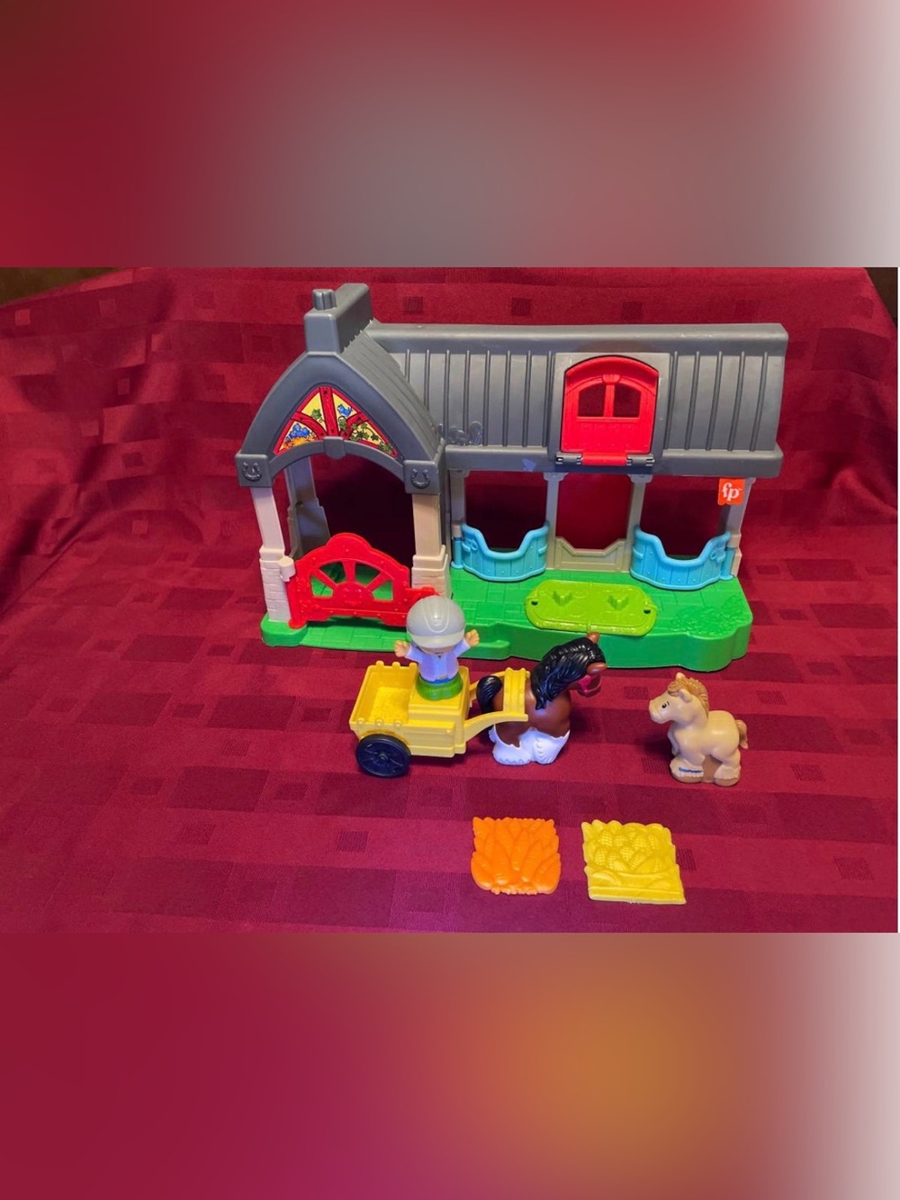 Fisher Price Little People (Sounds) Friendly Horses Stable Set